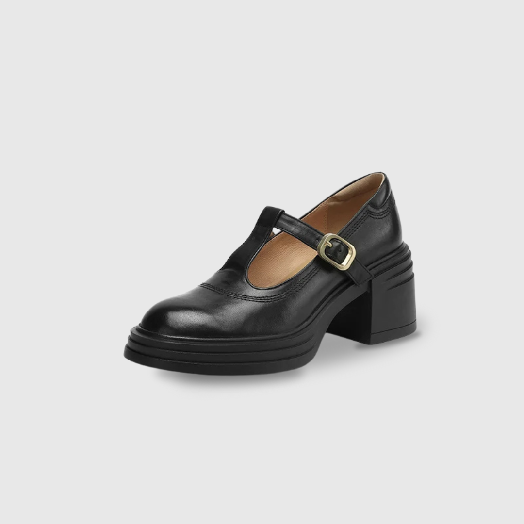 Elvana | Women's Chunky-Heel Mary Jane Shoes
