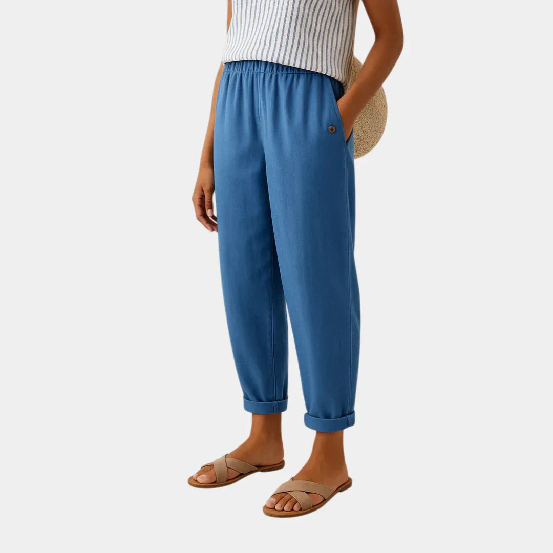 Florence | Comfortable Linen-Effect Trousers