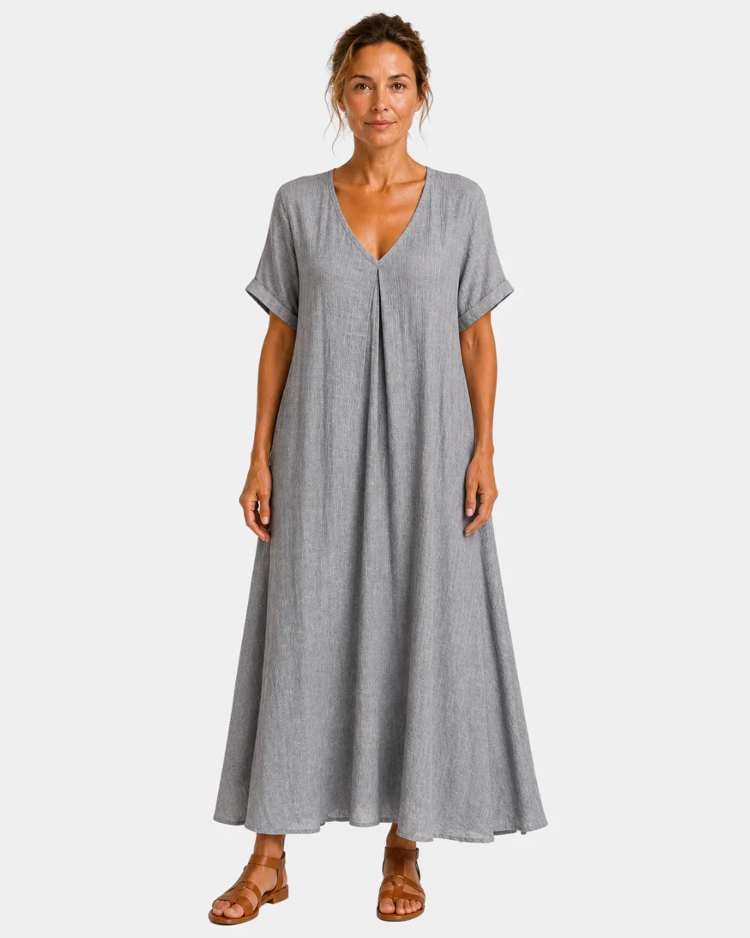 Basin | Lightweight maxi dress with a V-neck