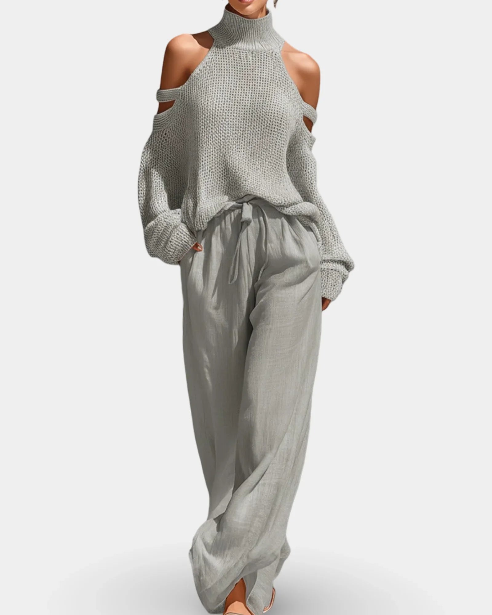 Camile | Fashionable Knit and Pant Set