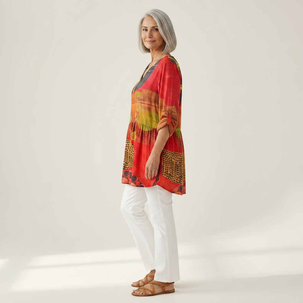 Skylar | Long Printed Blouse