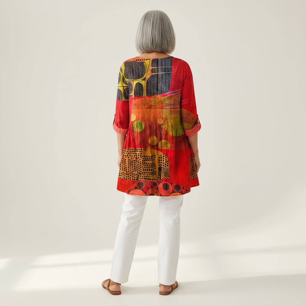 Skylar | Long Printed Blouse