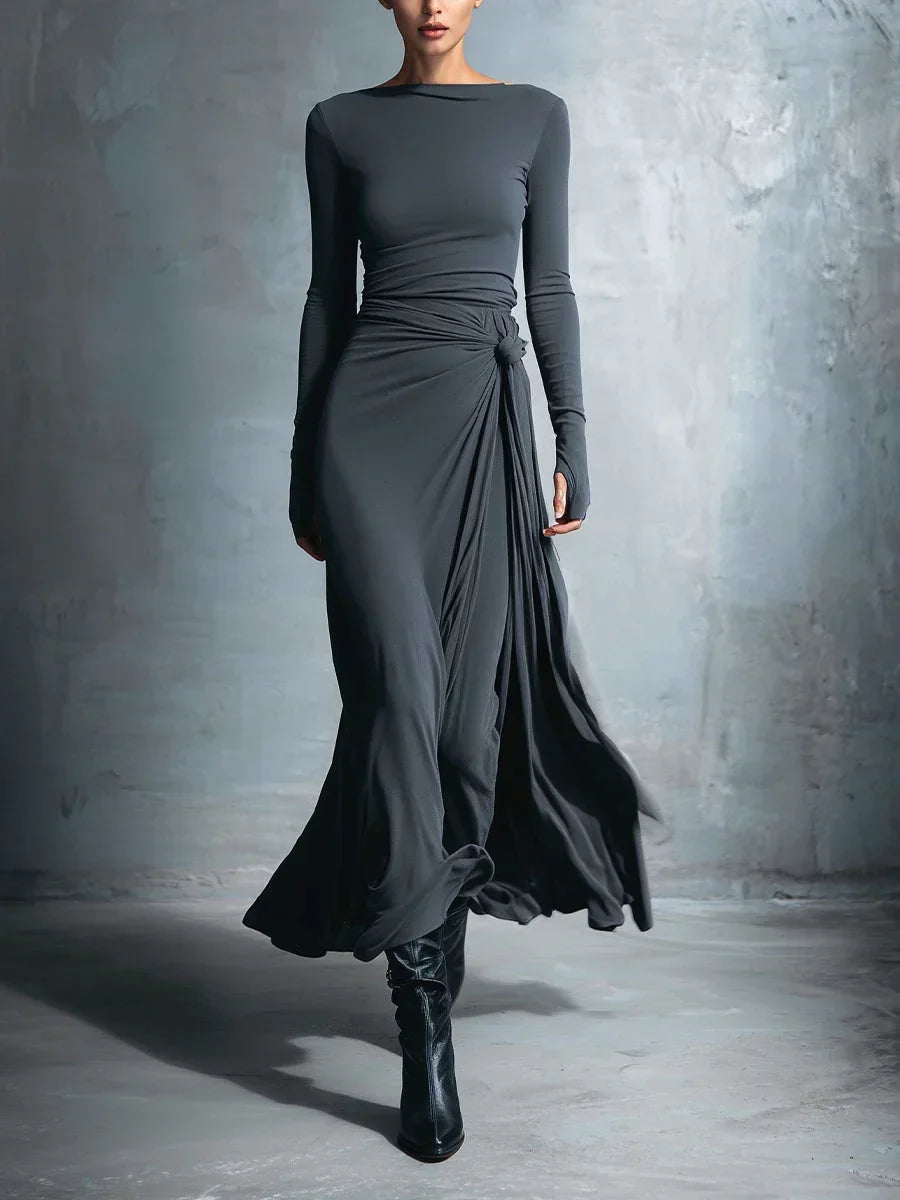 Renee | Draped Maxi Dress