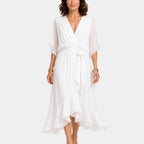 Carmen | Chiffon Dress with V-Neck