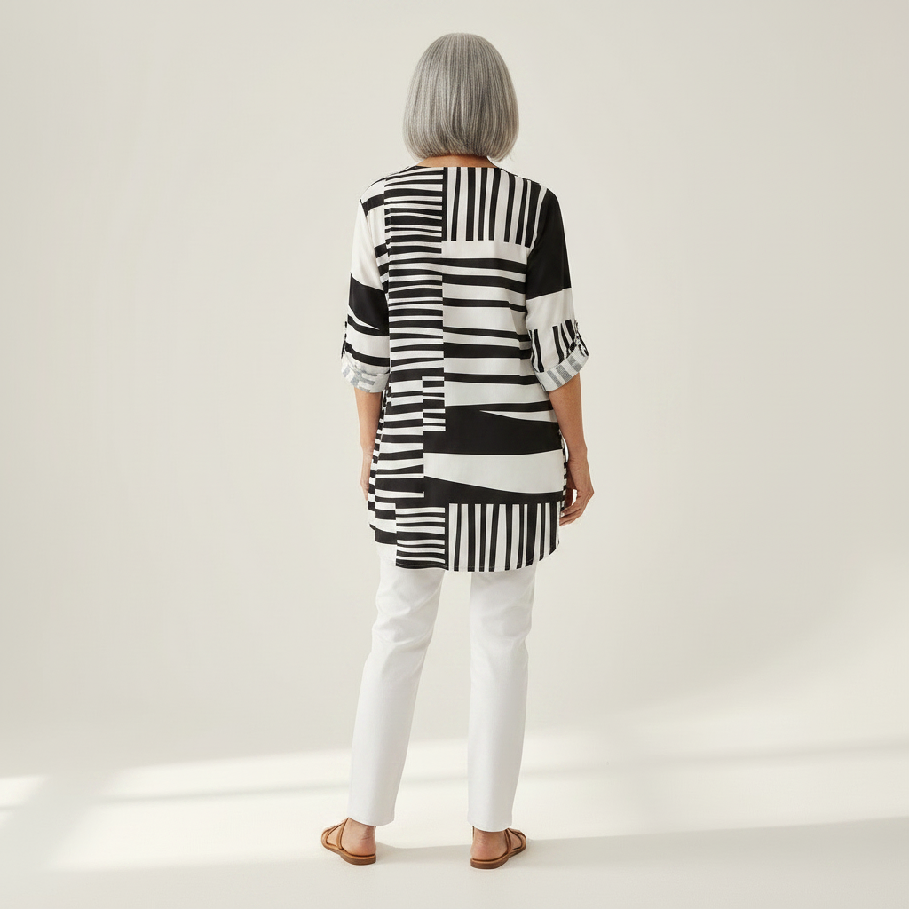 Quinn | Long Printed Blouse