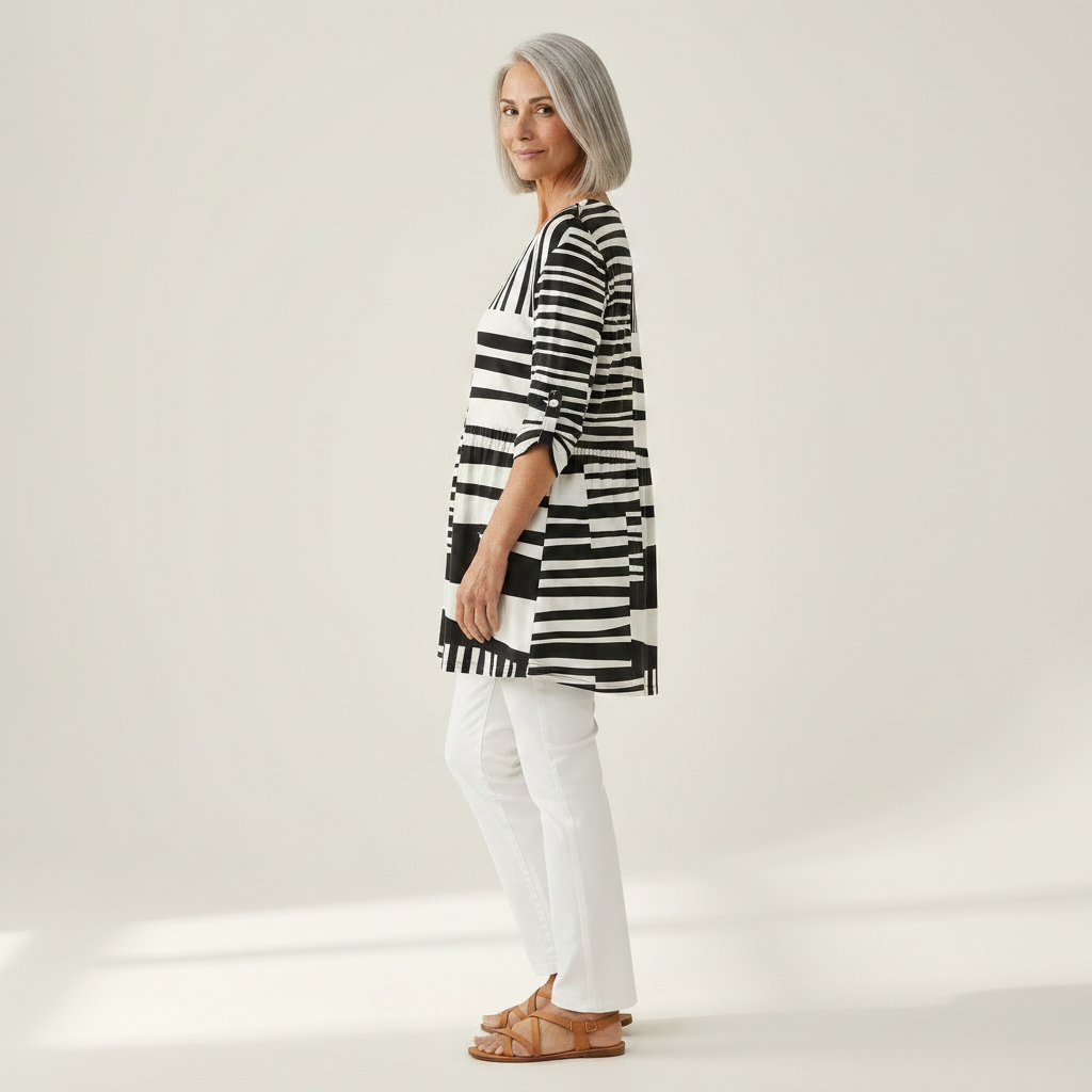 Quinn | Long Printed Blouse