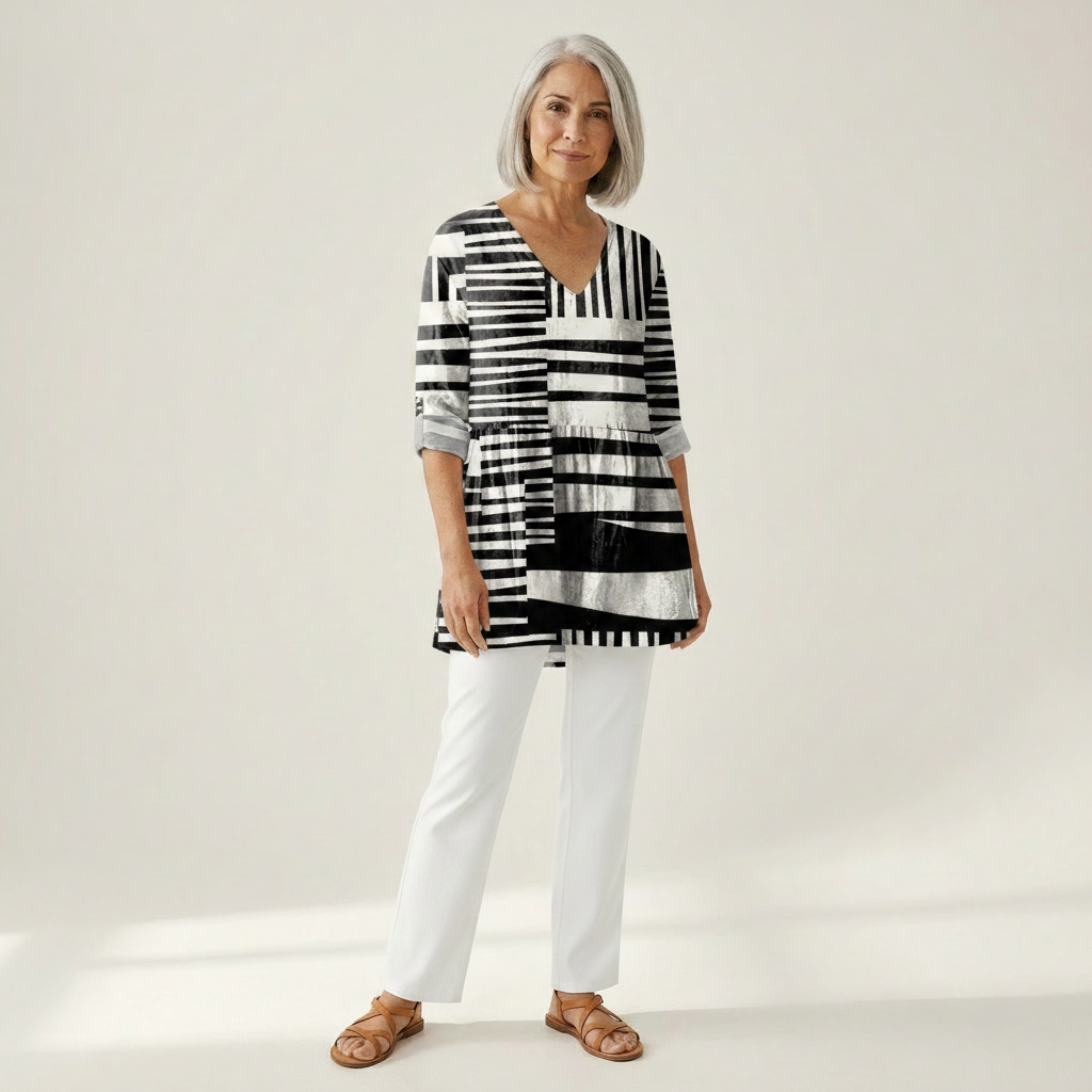 Quinn | Long Printed Blouse