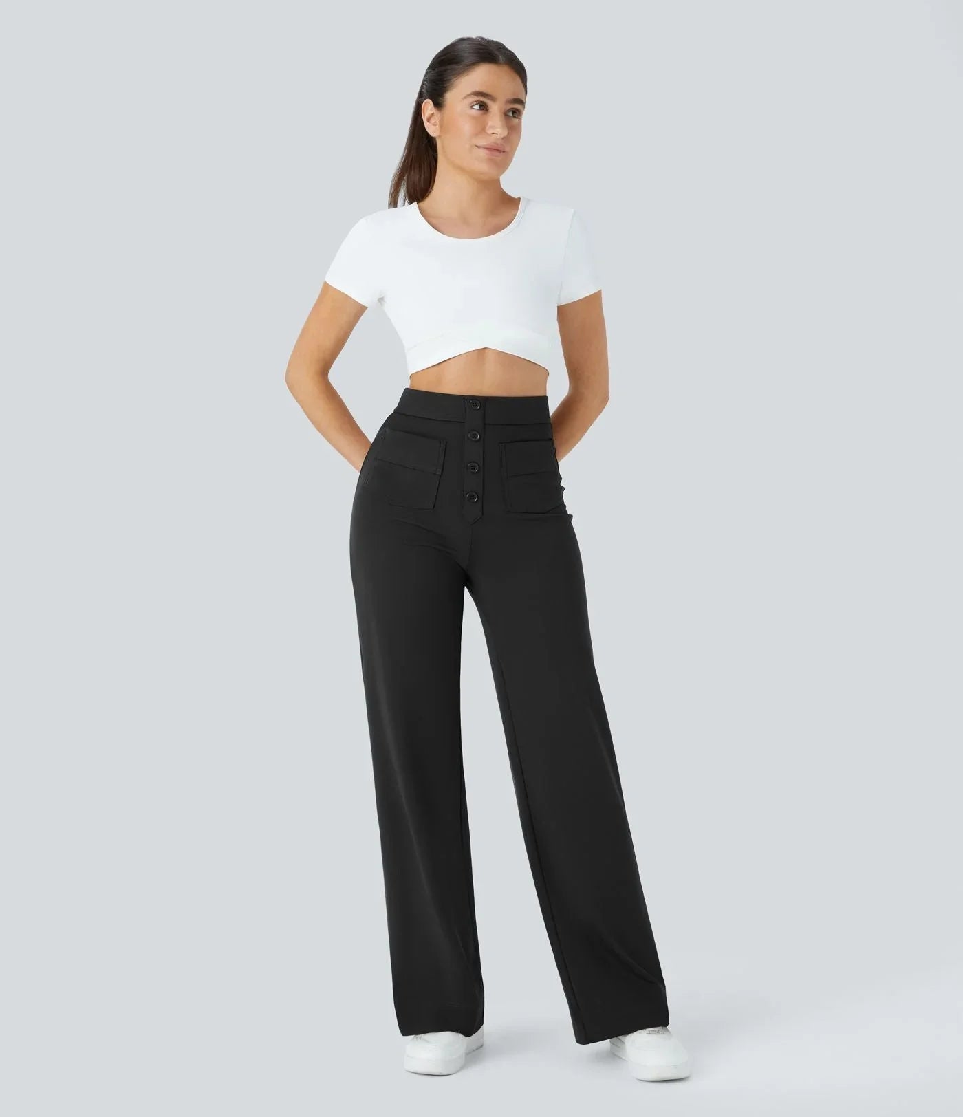 Jade | Comfortable Elastic Waist Trousers