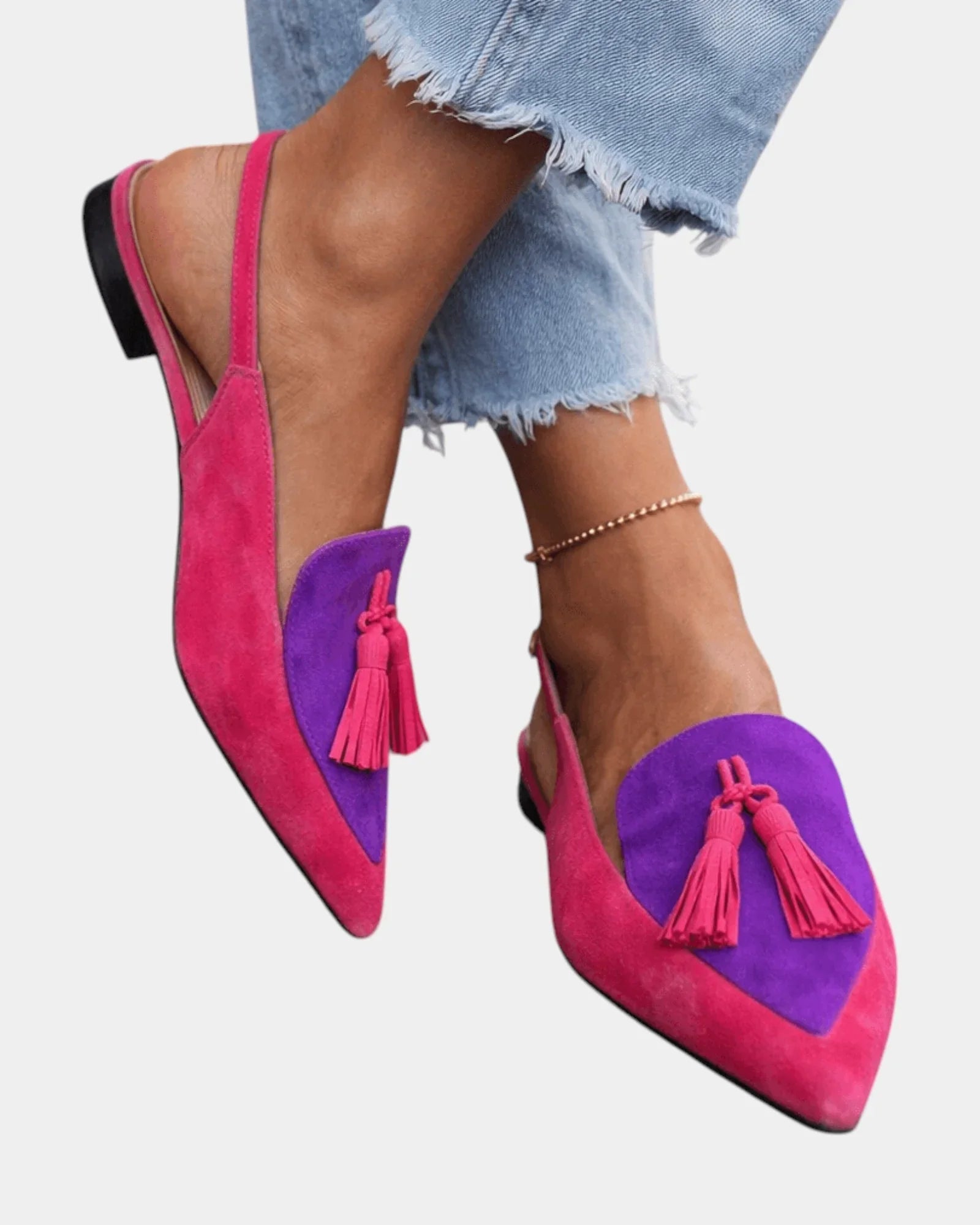 Francette | Heeled Sandals with Fringe