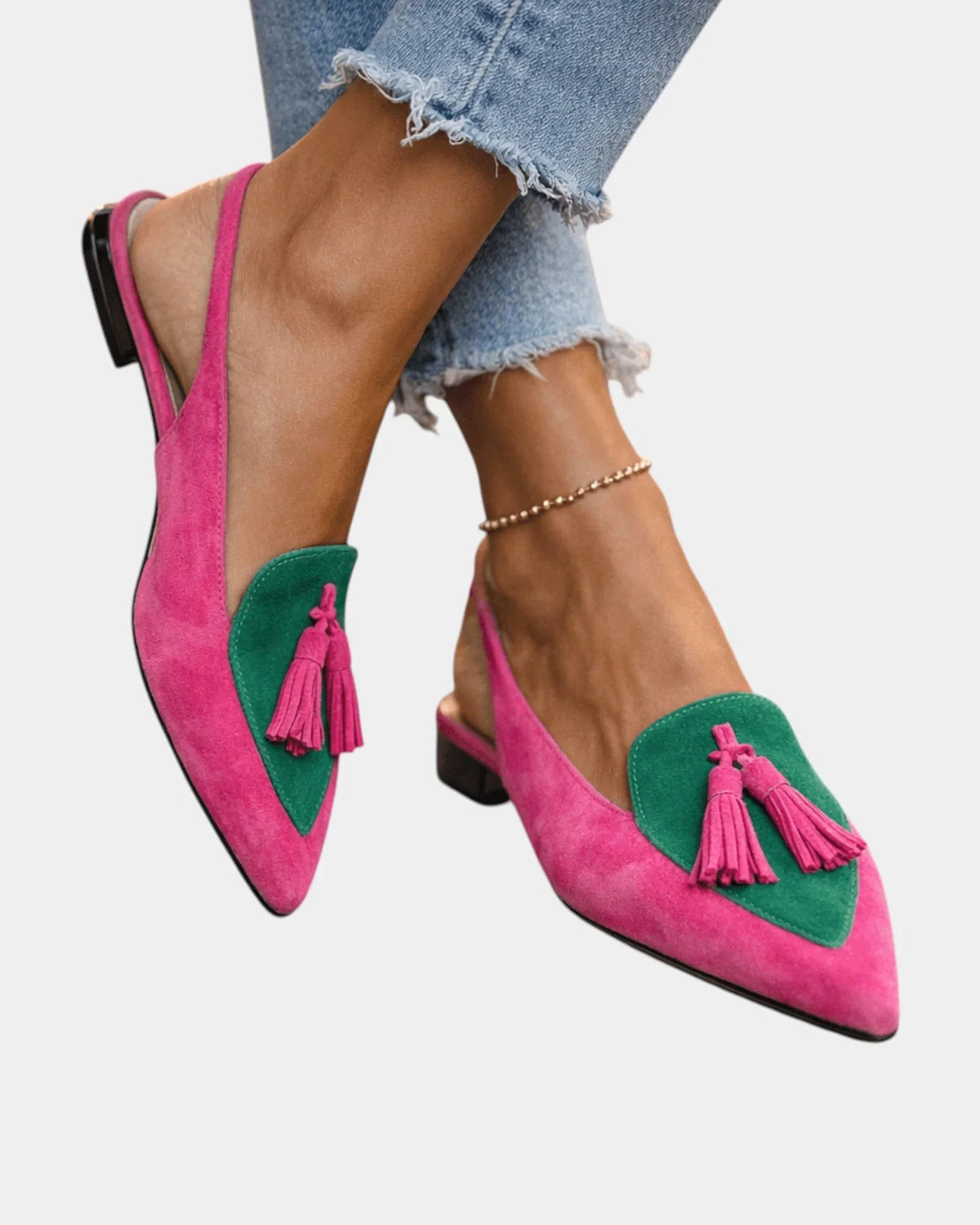Francette | Heeled Sandals with Fringe