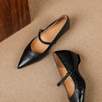 Joria | Women's Pointed-Toe Mary Jane Court Shoes