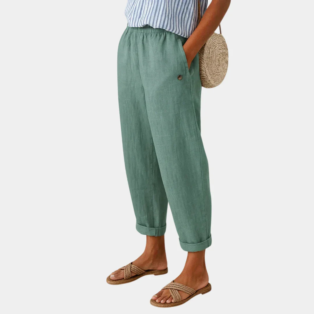 Florence | Comfortable Linen-Effect Trousers