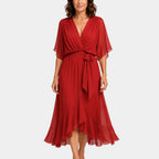 Carmen | Chiffon Dress with V-Neck