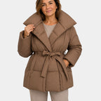 Alixène | Veste matelassée pour femmes avec ceinture à la taille