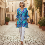 Riley | Long Printed Blouse