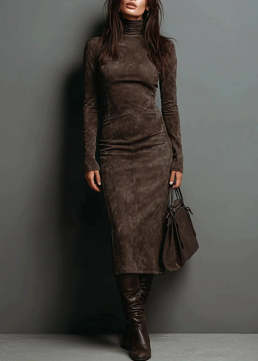 Sara | Velvet Midi Dress