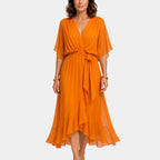 Carmen | Chiffon Dress with V-Neck