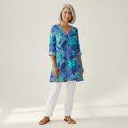 Riley | Long Printed Blouse