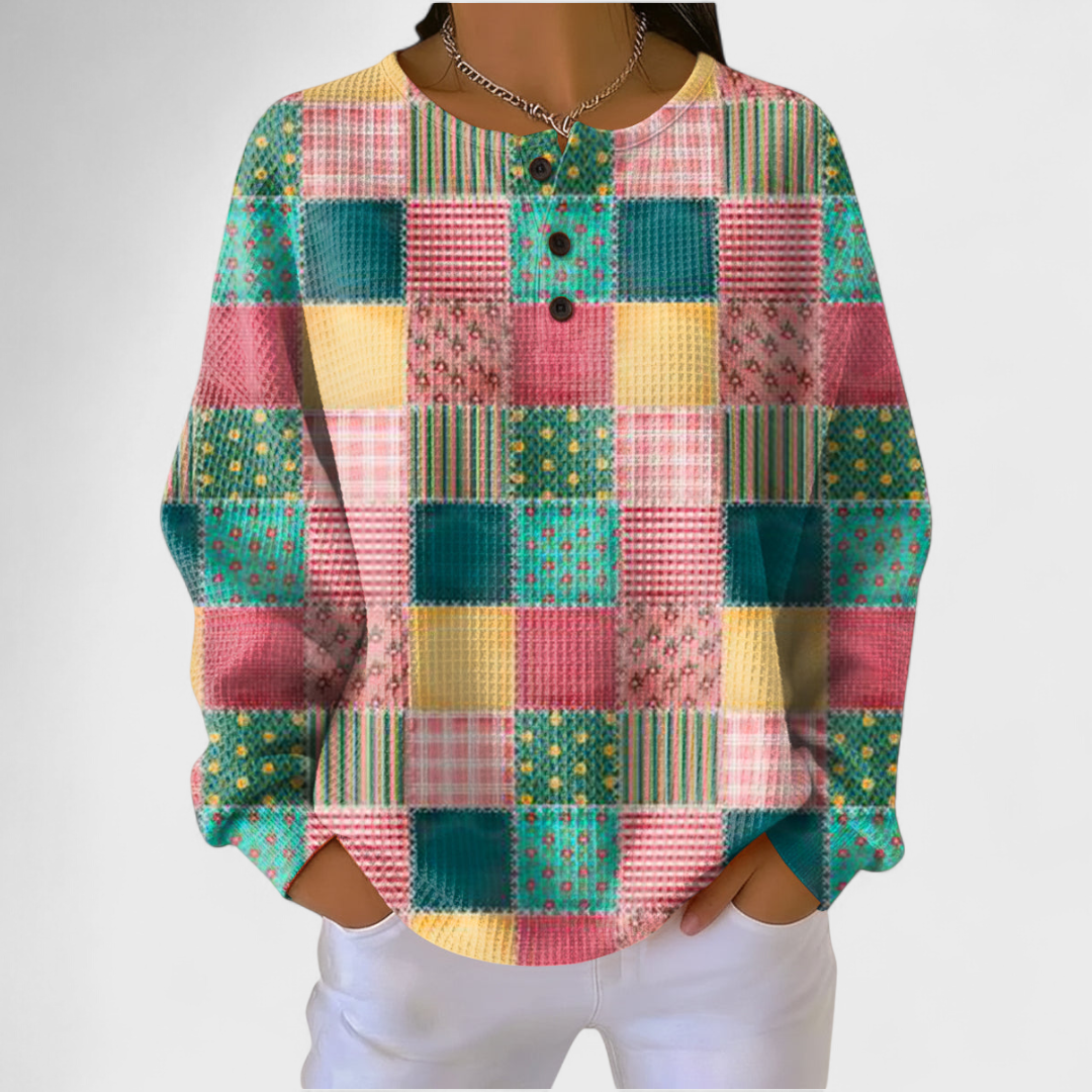 Agnes | Colourful Patchwork Jumper
