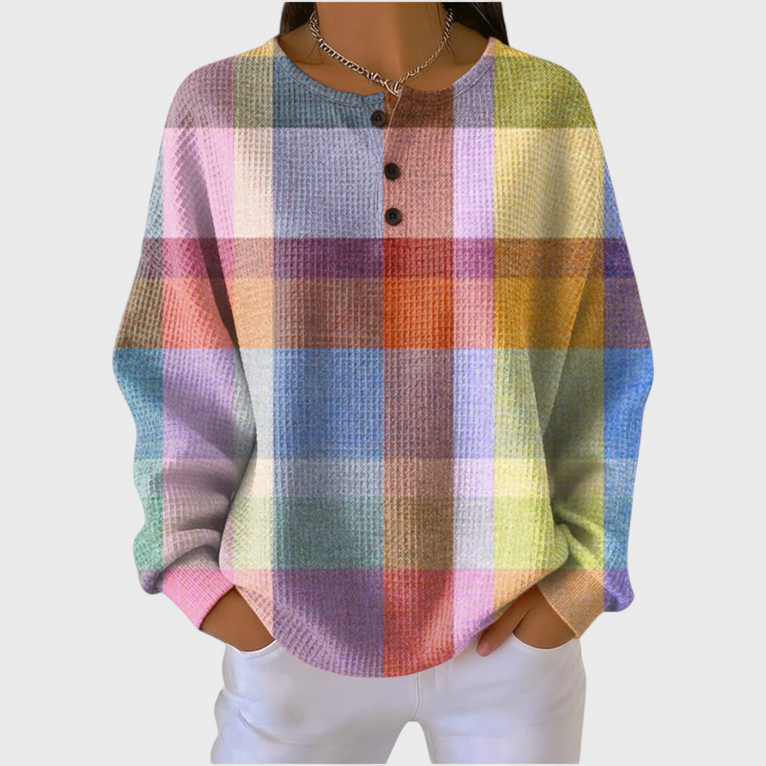 Adèle | Colourful Checked Jumper