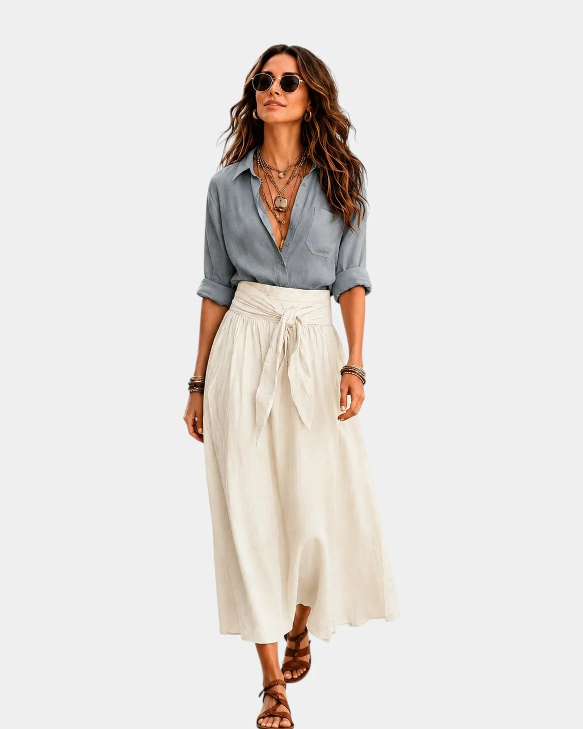 Denise | Midi skirt + free shirt