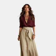 Burgundy and Beige