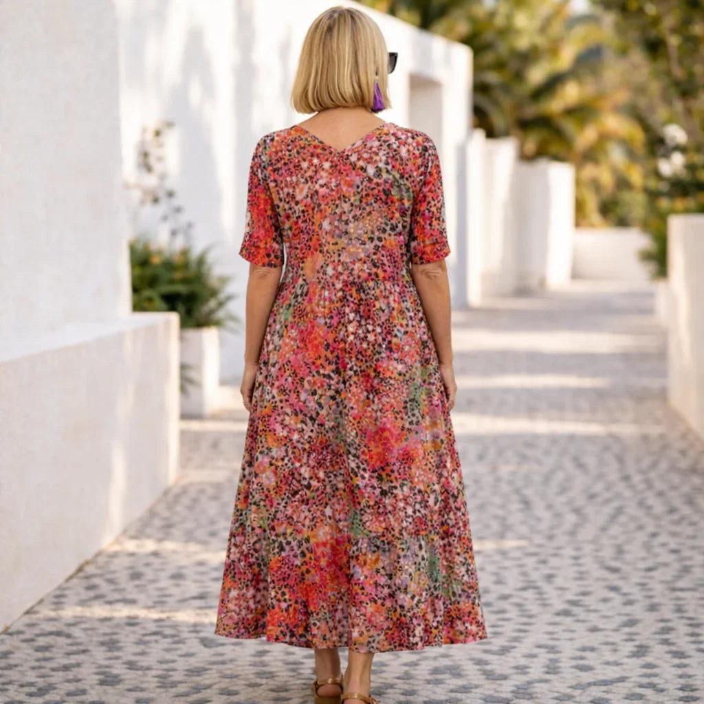 Coral | Midi Dress