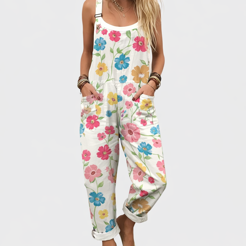 Capucine | Bright Spring Floral Jumpsuit