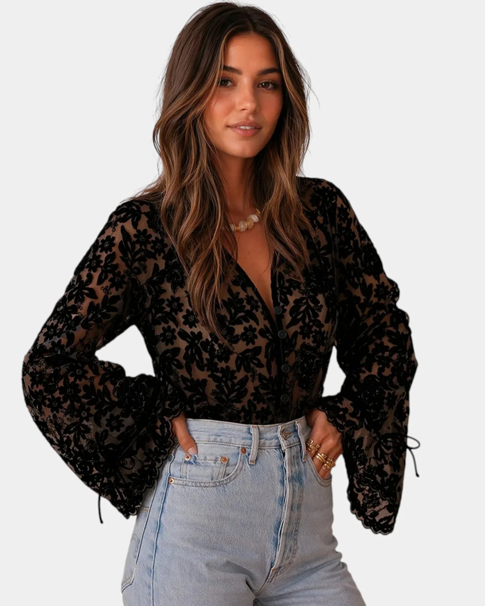 Berthe | Elegant Embroidered Shirt