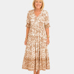 Cosima | Elegant V-Neck Floral Dress