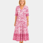 Cosima | Elegant V-Neck Floral Dress