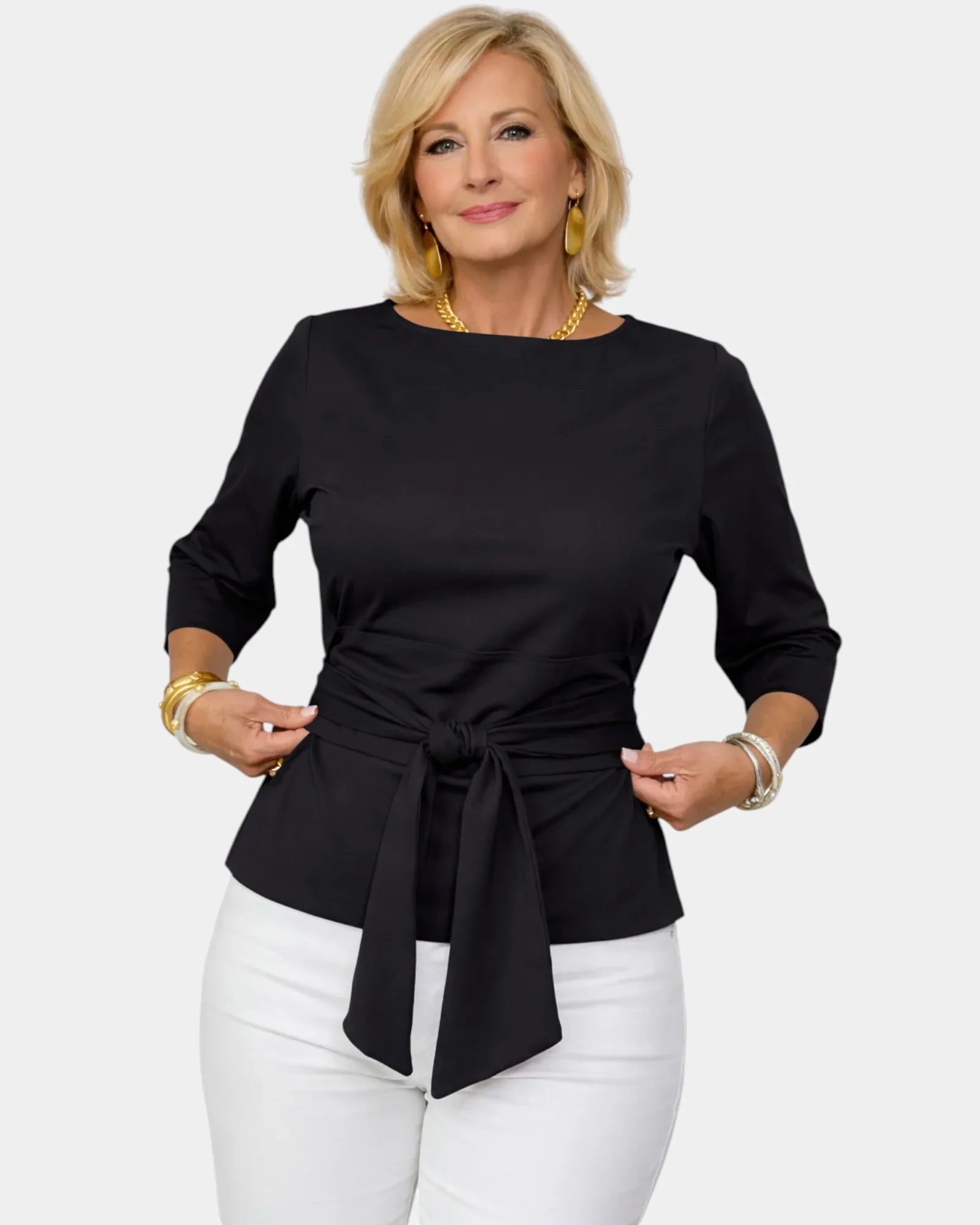 Souad | Top with Elegant Bow