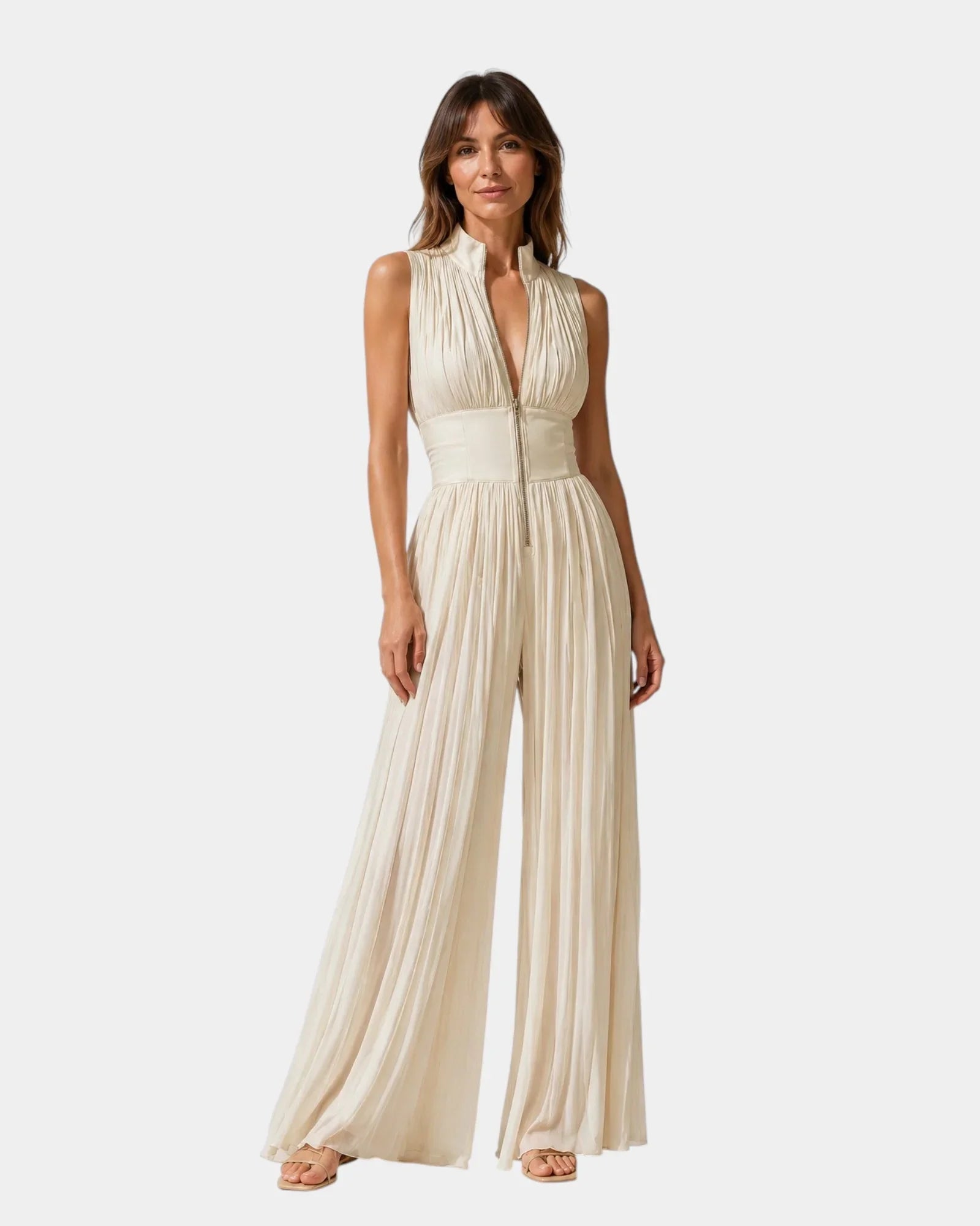 Mazarine | Elegant Jumpsuit with Zipper