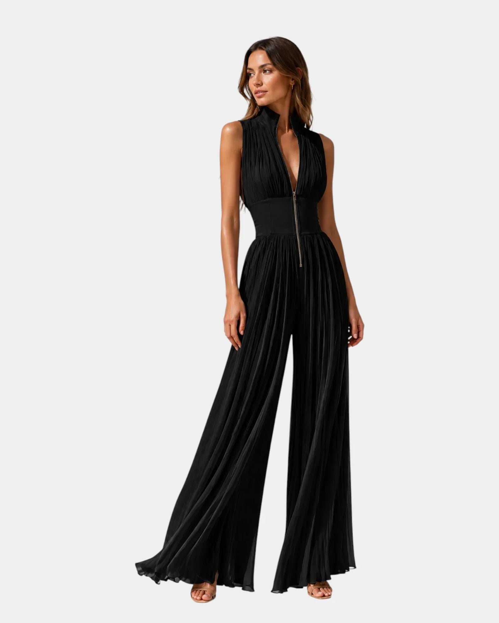 Mazarine | Elegant Jumpsuit with Zipper