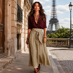 Daphne | Midi Skirt + Free Shirt