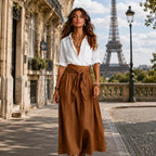 Danika | Midi Skirt + Free Shirt