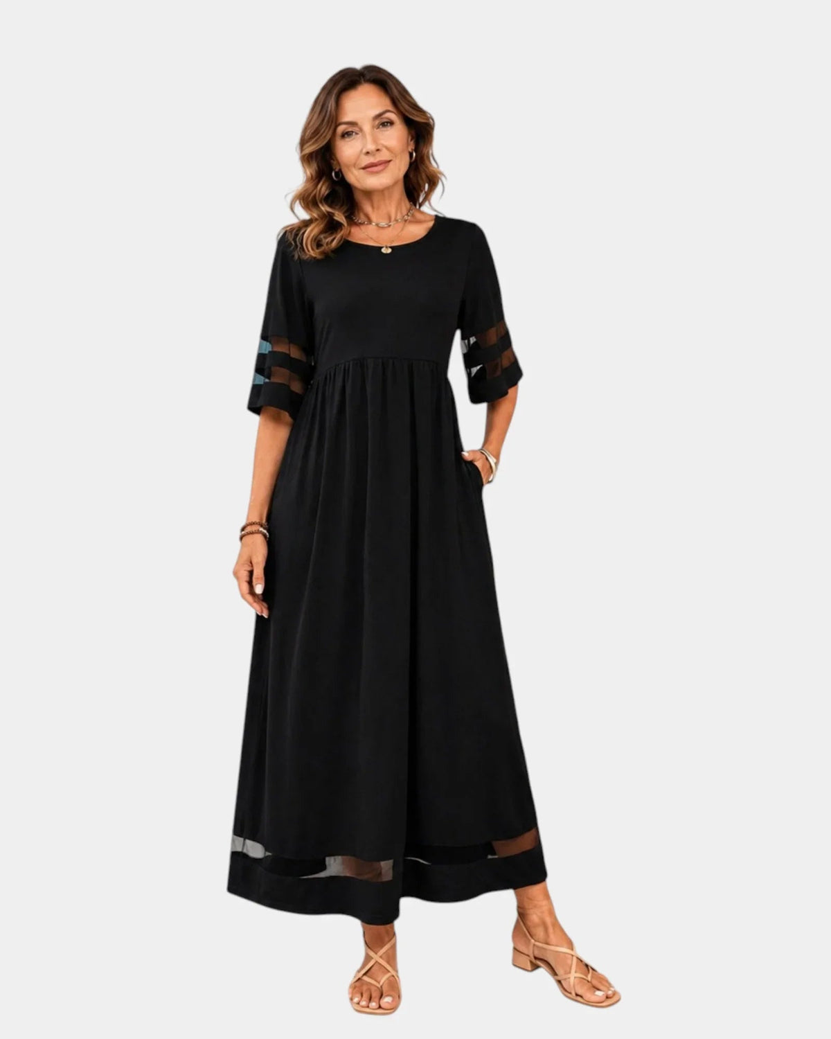 Adria | Elegant and minimalist midi dress