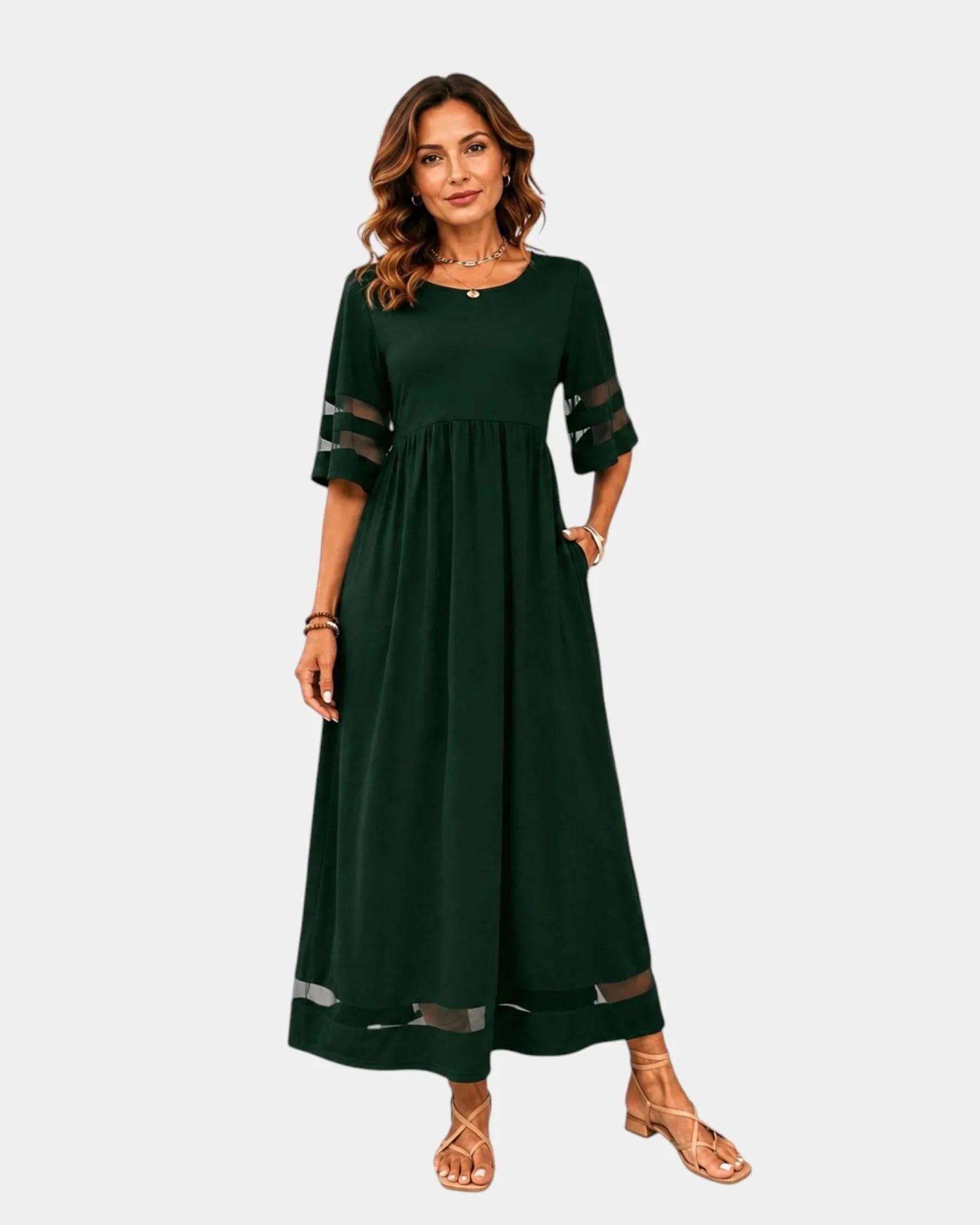 Adria | Elegant and minimalist midi dress