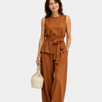 Iseultine | Two-piece set with sleeveless top and trousers