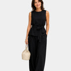 Iseultine | Two-piece set with sleeveless top and trousers