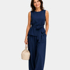 Iseultine | Two-piece set with sleeveless top and trousers