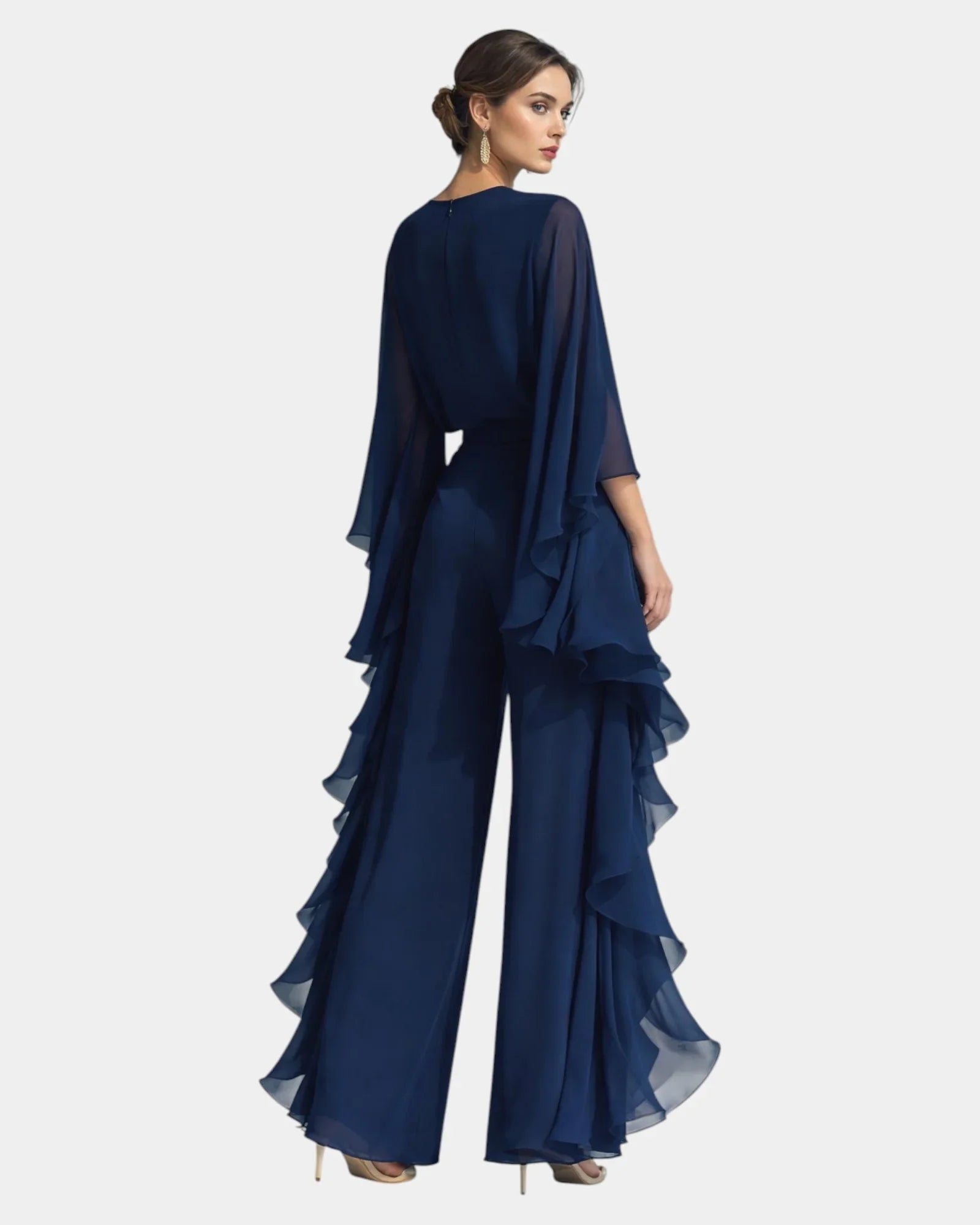 Véronique | Elegant Chiffon Ruffled Set