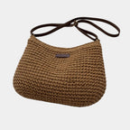 Fabiola | Straw-effect shoulder bag
