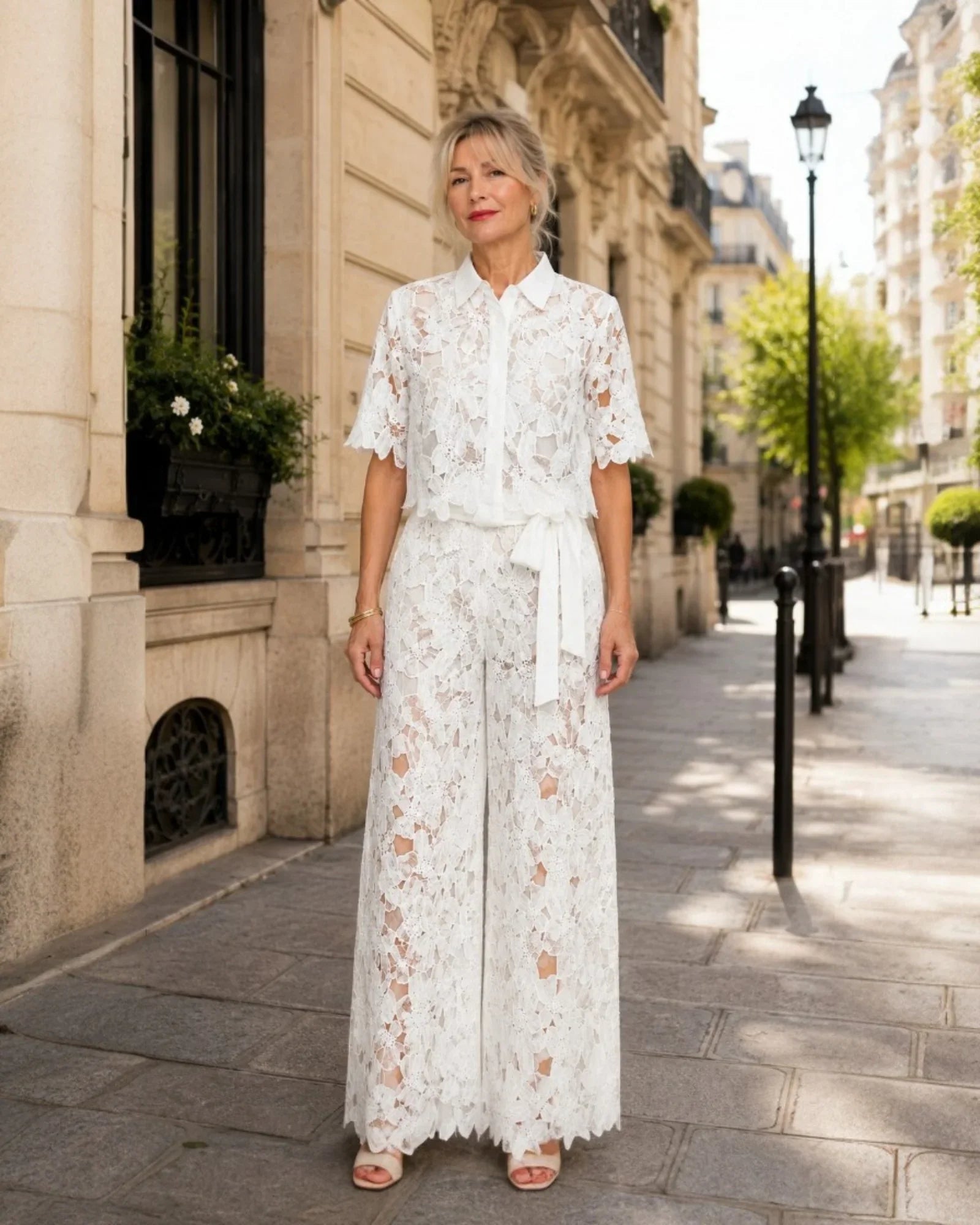 Aélis | Lace Embroidered Set