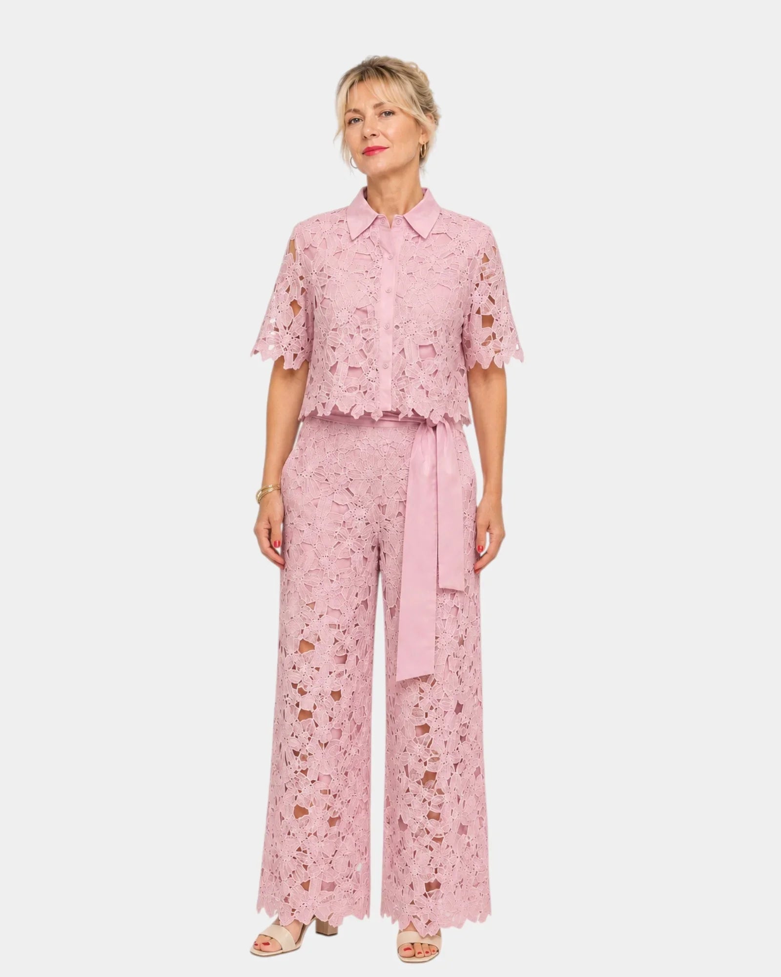 Aélis | Lace Embroidered Set