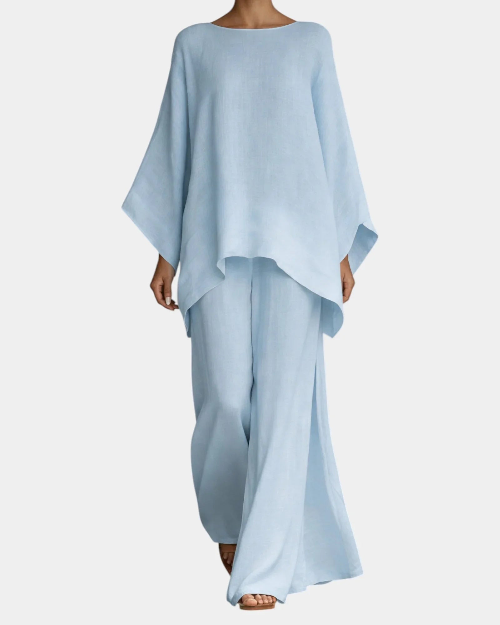 Mavie | Flowy Trousers and Blouse Set