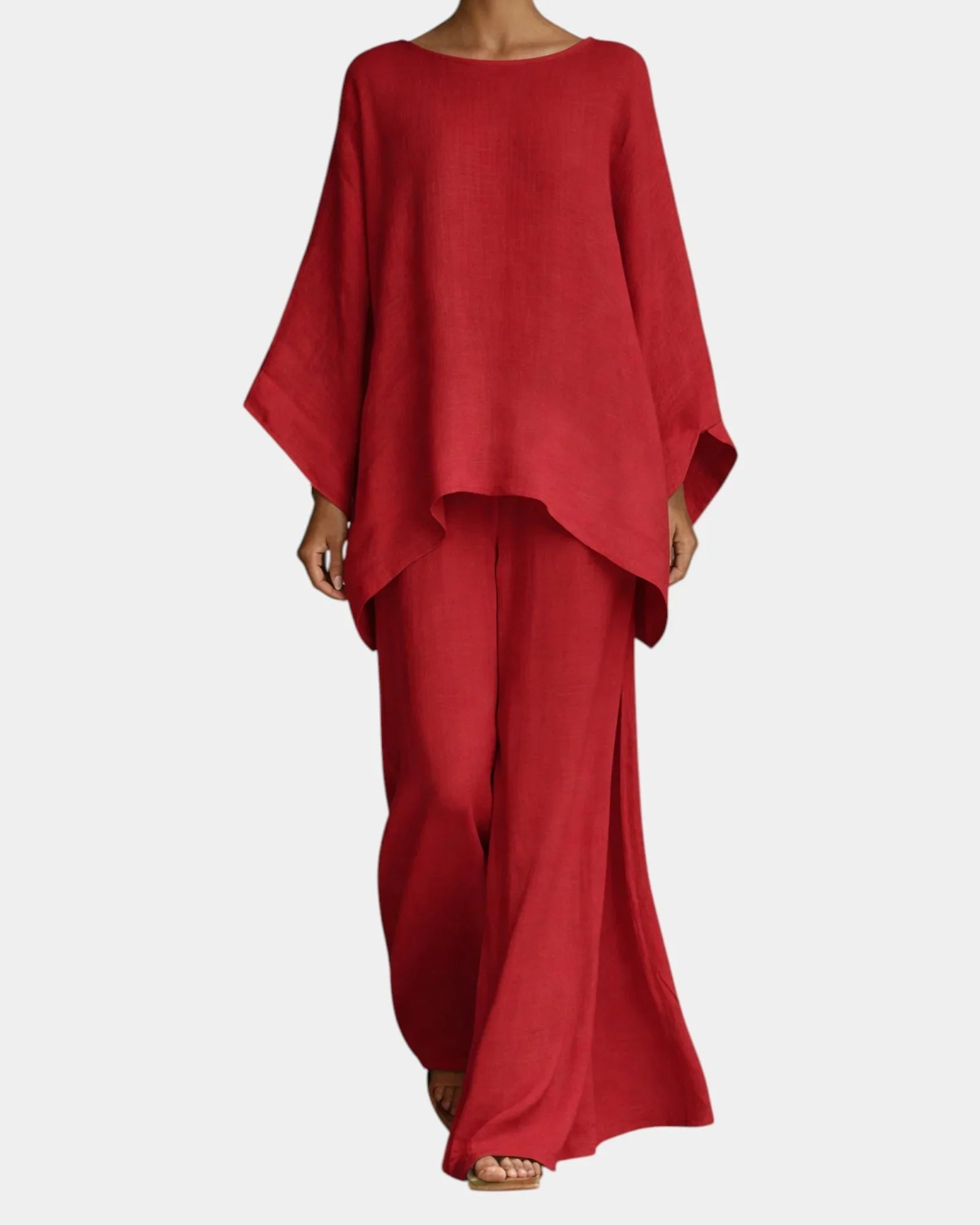 Mavie | Flowy Trousers and Blouse Set