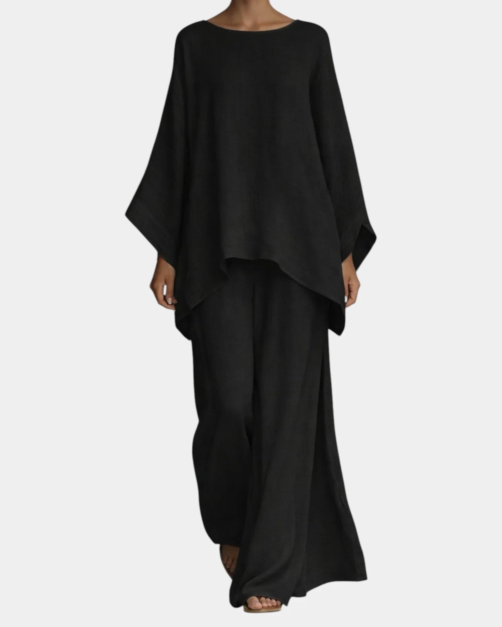 Mavie | Flowy Trousers and Blouse Set