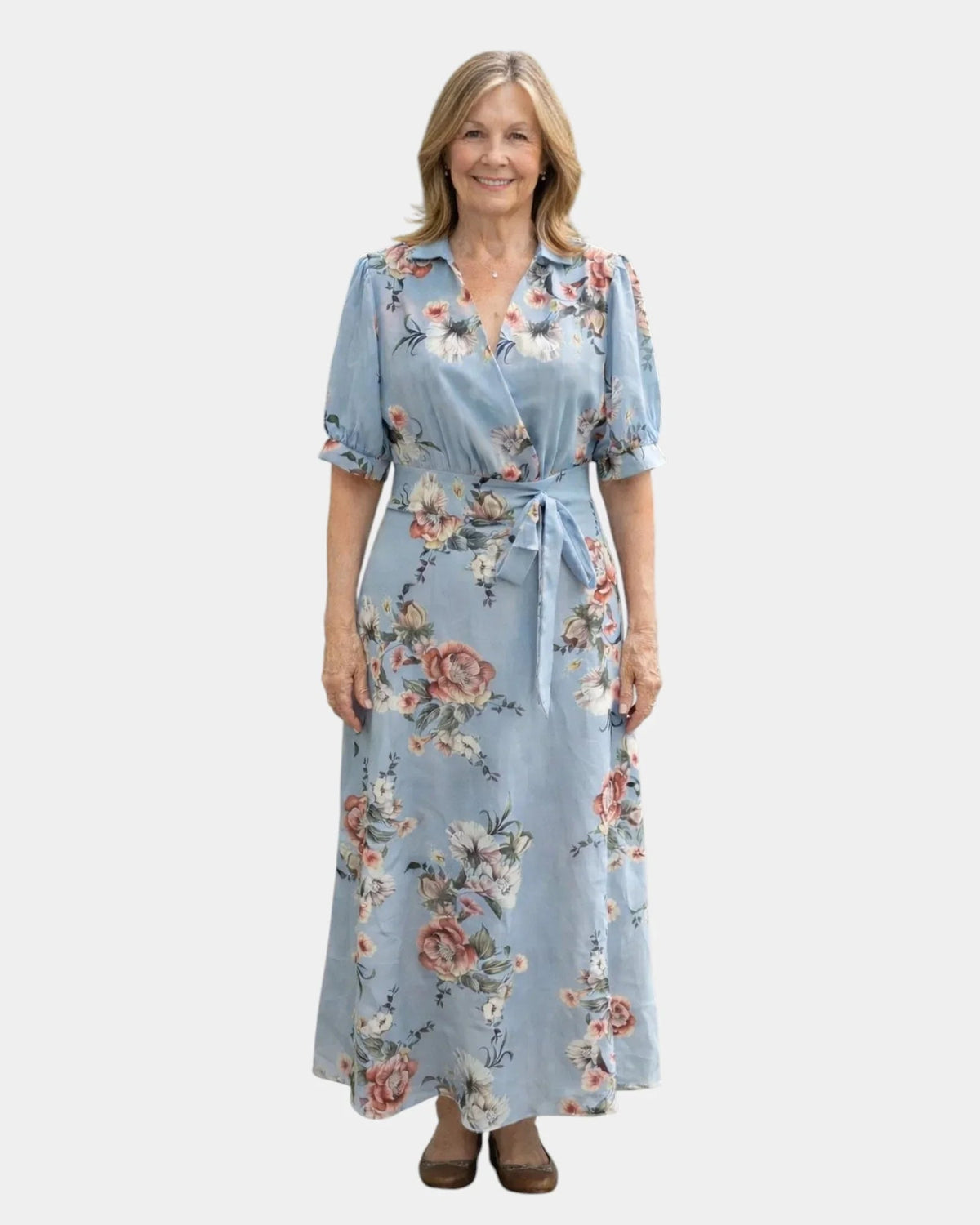 Rosette | Floral V-Neck Maxi Dress