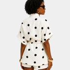 Josseline | Polka Dot Blouse and Shorts Summer Set